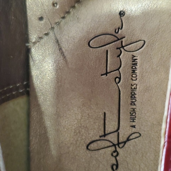 Hush Puppies Maroon NWT  Patent leather Croc pattern loafers 10M - Picture 3 of 9